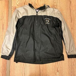 Men's Cream and Green Windbreaker